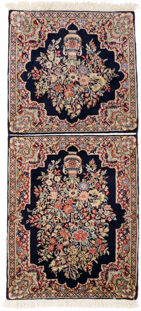 Kerman Tappeto 70x130 (Iran) Annodato A Mano