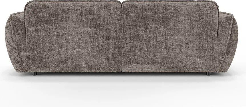 Divano angolare grigio tortora (con penisola a sinistra/con chaise lounge) con rivestimento in ciniglia Nelia – Ropez