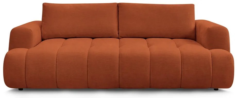 Divano color mattone allungabile e con contenitore 251 cm Fuji – Bobochic Paris