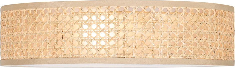 Plafoniera Smart in Rattan 40 cm 3 luci incl. 3 Wifi P45 - Tromma