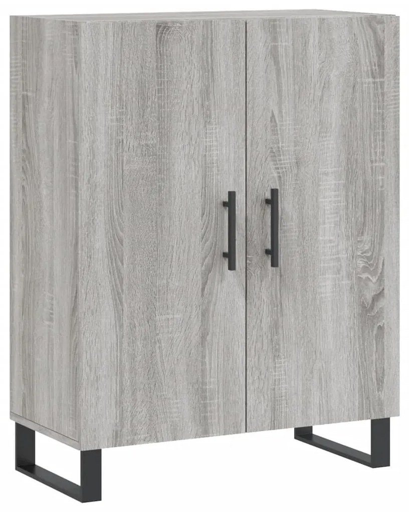 Credenza grigio sonoma 69,5x34x90 cm in legno multistrato