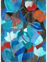 Jannelli & Volpi Wandbild Siwa - Blue Red Panel 4