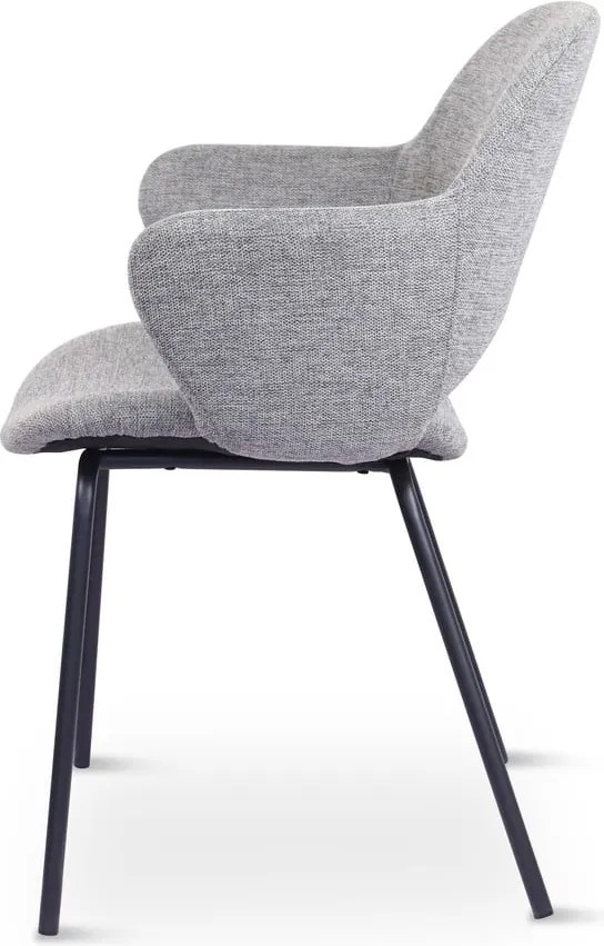 Set di sedie da pranzo grigio chiaro in imbottito 2 pz Rowley – Unique Furniture