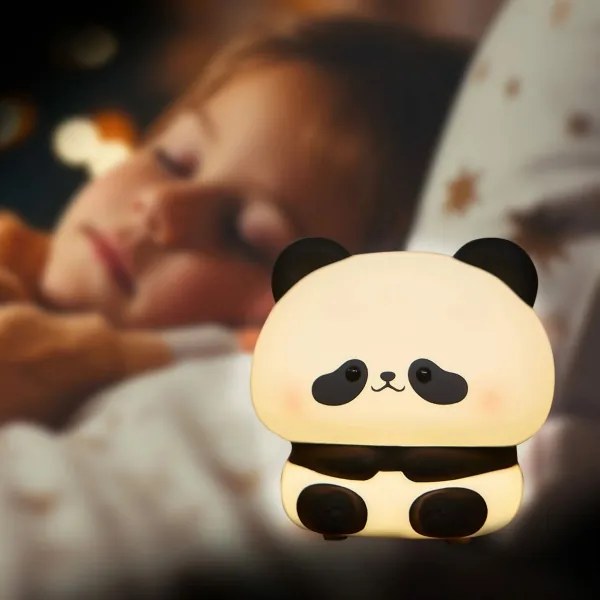 Lampada a LED dimmerabile per bambini PANDA LED/2W/3,7V 1200 mAh