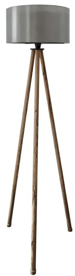 Lampada da terra AYD 1xE27/40W/230V marrone/grigio