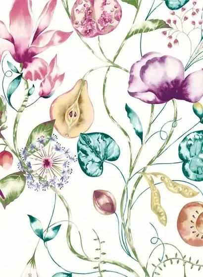 Wandbild Quintessence von Harlequin - Lagoon/ Cerise
