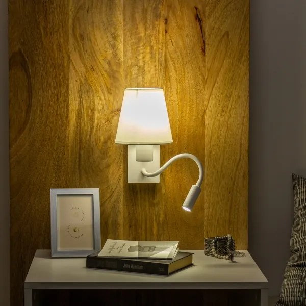 Brilagi - Applique a LED NUBILA 1xE27/25W/230V + LED/3W bianco