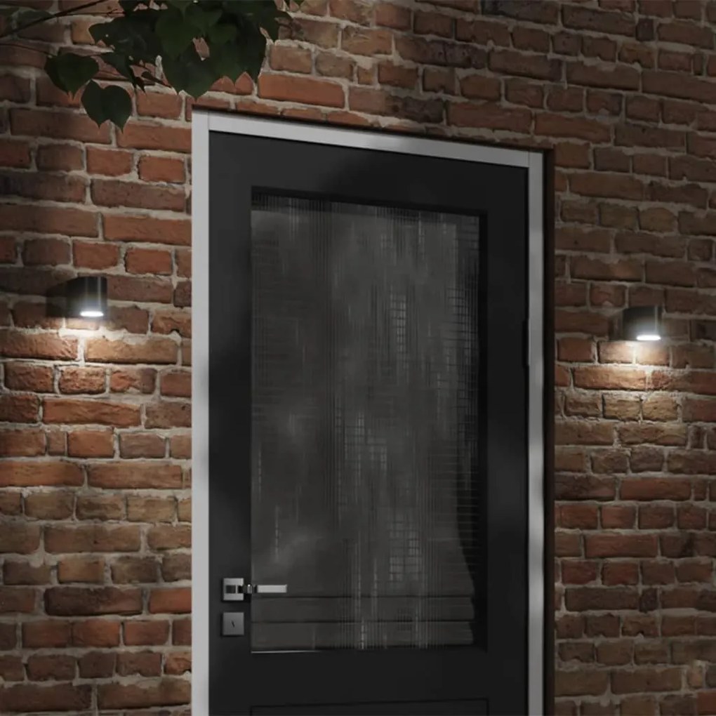 Applique Per Esterni Nera İn Alluminio Pressofuso /