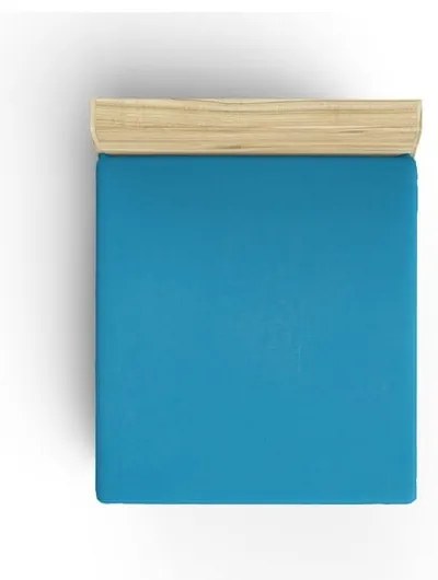 Lenzuolo blu in cotone elasticizzato 160x200 cm - Mijolnir