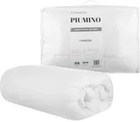 Piumino singolo bianco in microfibra