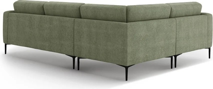 Divano angolare verde (con penisola a sinistra/a L) Bemy – Micadoni