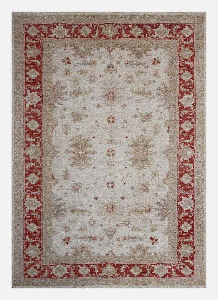 Ziegler Tappeto 200x300 Beige (Pakistan) Annodato A Mano