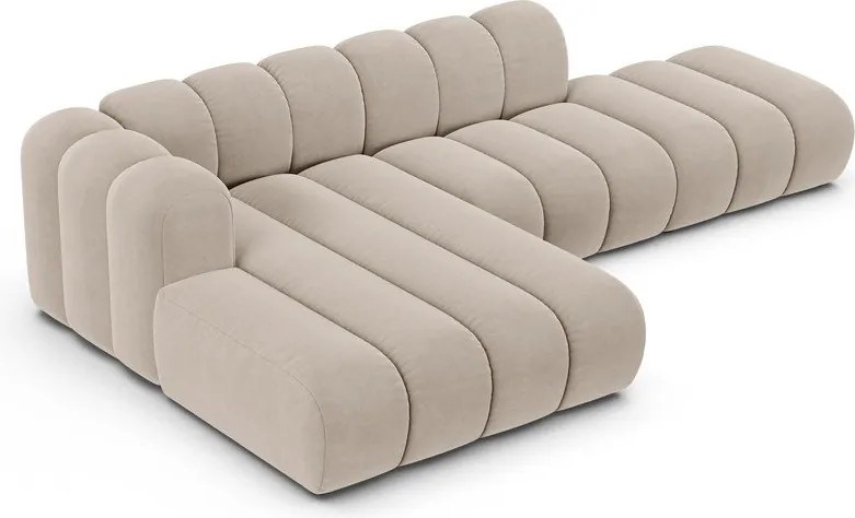 Divano angolare beige ad angolo sinistro Lupine - Micadoni Home