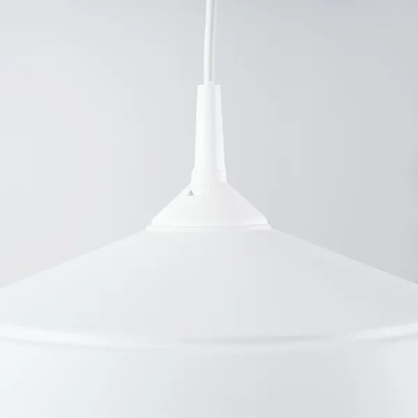 Sollux SL.1327 - Lampadario a sospensione con filo FRIKA 1xE27/15W/230V diametro 34 cm bianco