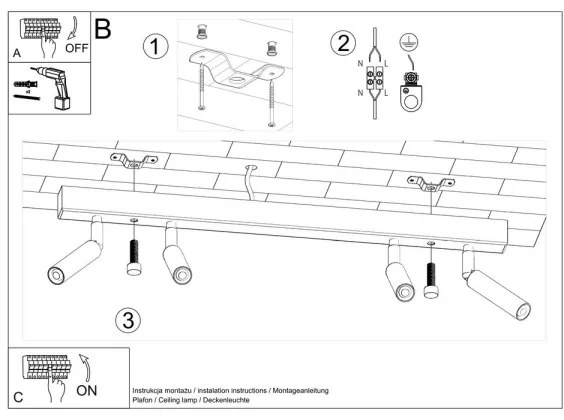 Faretto EYETECH 4xG9/12W/230V bianco