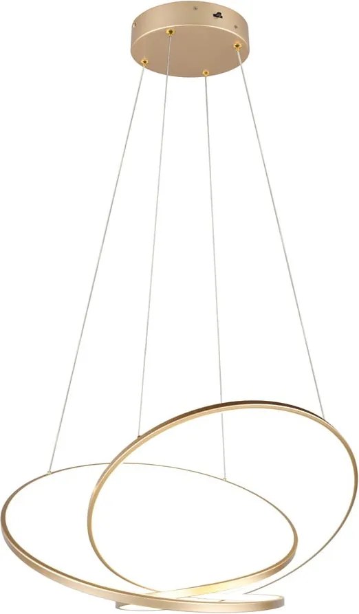 Lampadario a LED dimmerabile in oro Darvin - Trio