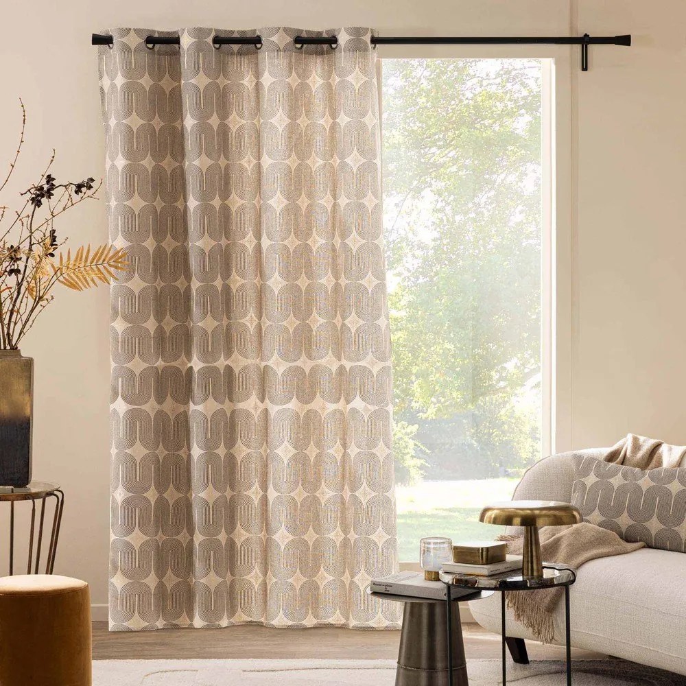 Tenda nera/beige 140x240 cm Ondine – douceur d'intérieur