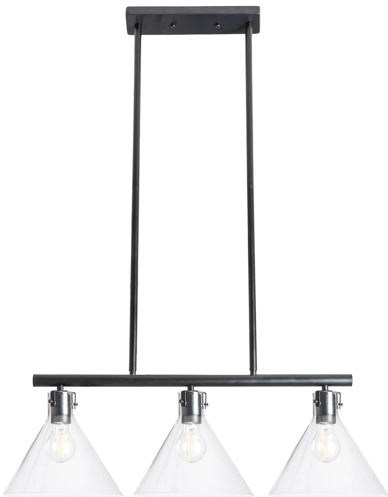 LAMPADA DA SOFFITTO DI VETRO METALLICO APP318-3CP