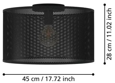 Eglo 43794 - Plafoniera MANBY 1xE27/40W/230V