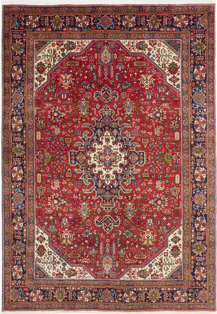 Tabriz Tappeto persiano 280x200 Rosso (Iran) Annodato A Mano