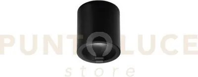 Plafoniera led manor tonda nera 7w 820lm cct 3000-4200-6500k 9x10 cm