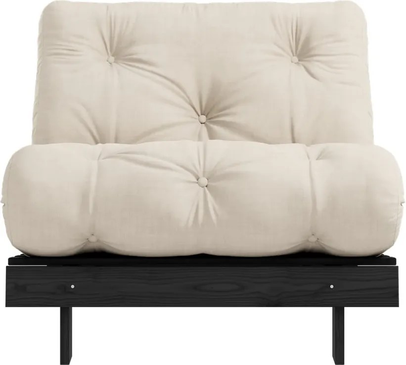 Poltrona beige Roots Black Night - Karup Design