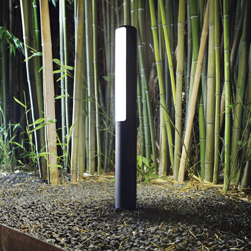 Piantana Moderna Etere Alluminio-Plastiche Antracite Led 10W 4000K Luce Naturale