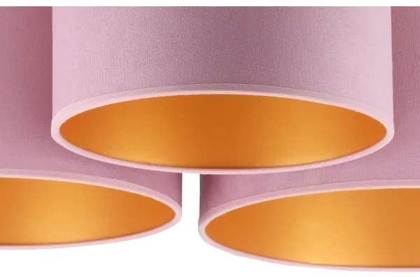 Duolla - Plafoniera ROLLER TRIO 3xE27/60W/230V rosa