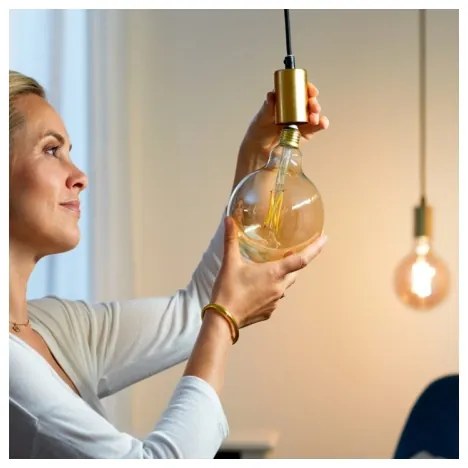 Lampadina LED dimmerabile VINTAGE G125 E27/6,7W/230V 2000-5000K CRI 90 Wi-Fi - WiZ