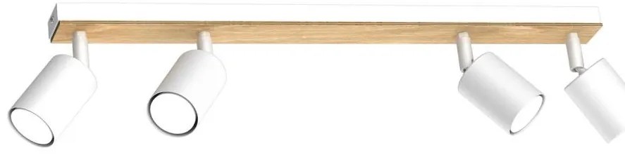 Faretto TULON 4xGU10/8W/230V bianco/quercia