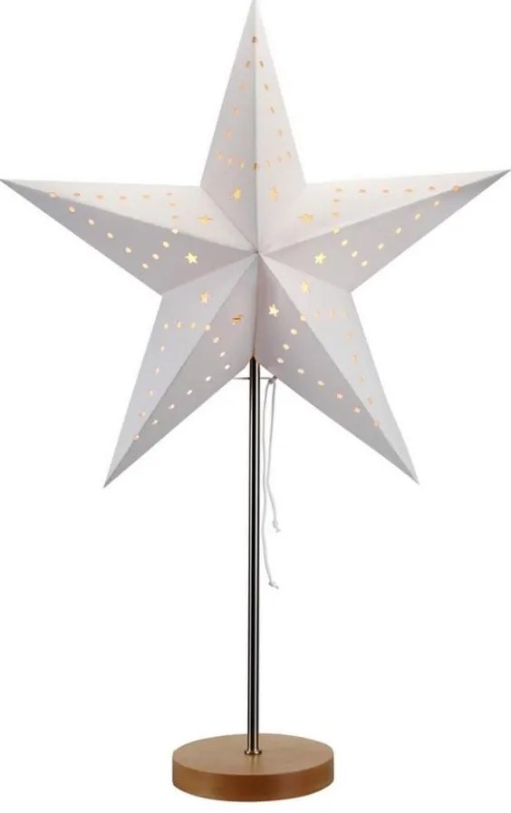 Markslöjd 700688 - Decorazione di Natale MIKKE 1xE14/25W/230V bianco 64 cm