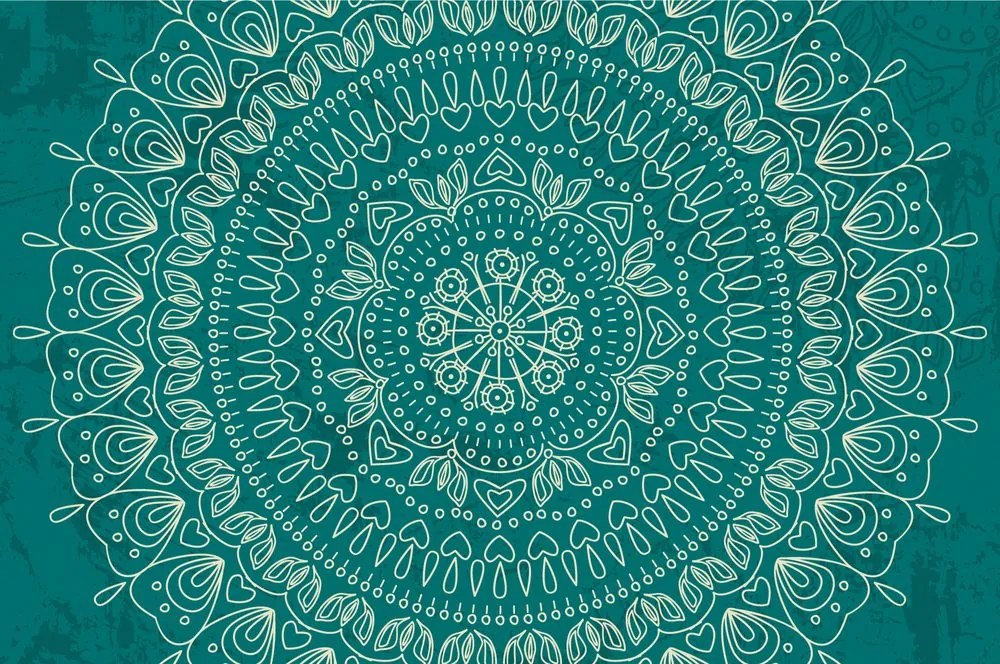 Carta da parati – Mandala disegnata