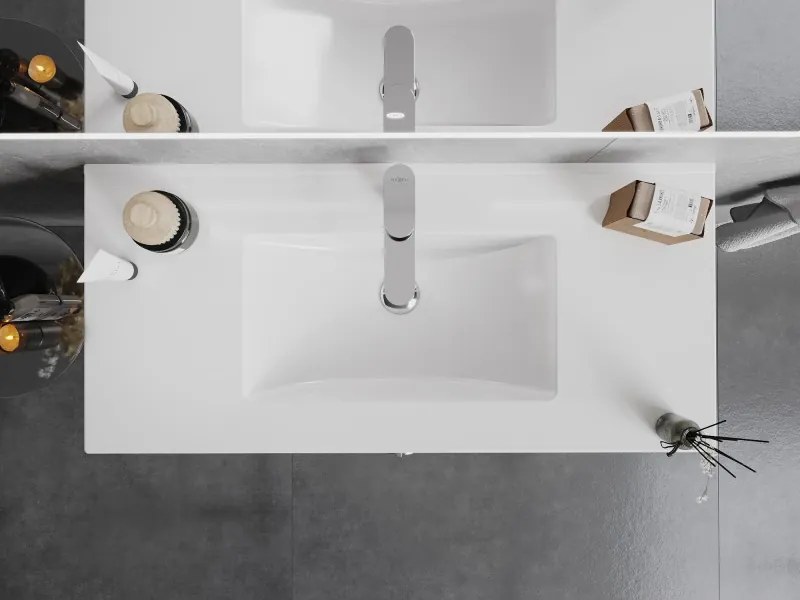 Mexen Atena lavabo da incasso in piano 101 x 46 cm, bianco - 25011000