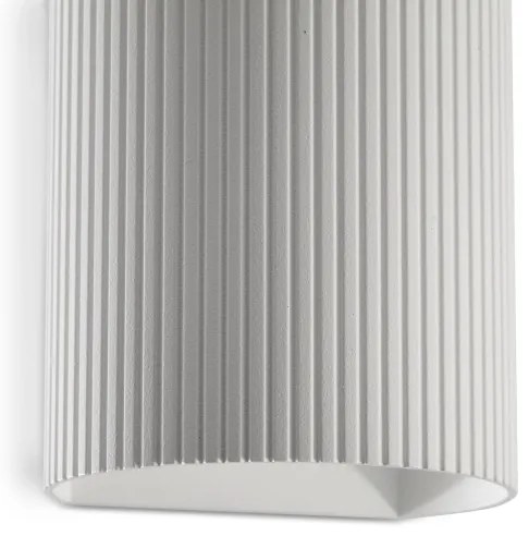 FARO 40526 - Applique SOLE 1xGU10/8W/230V bianco ondulato arrotondato