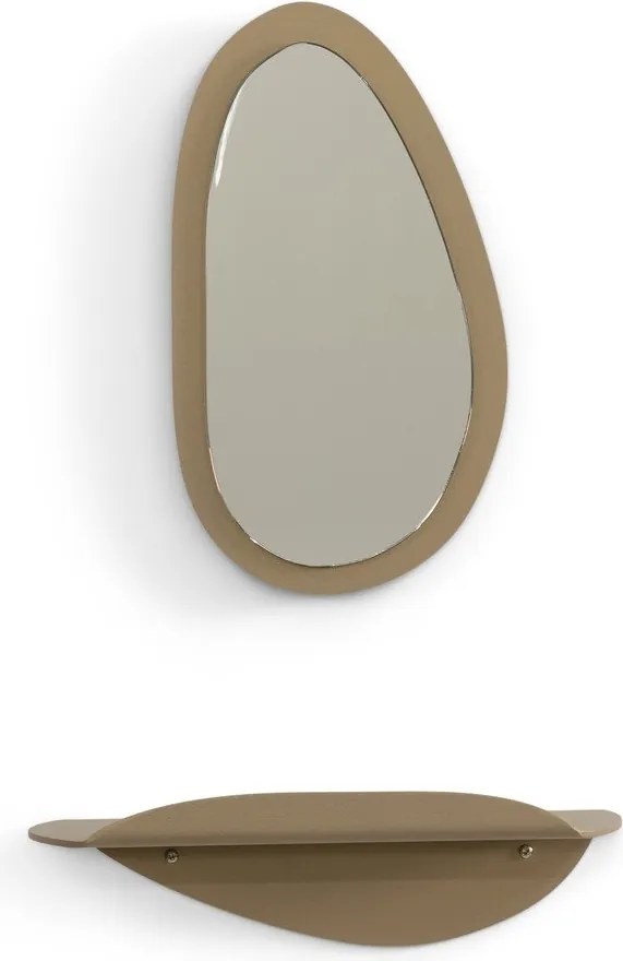 Mensola beige in metallo 34 cm Pipa – Spinder Design