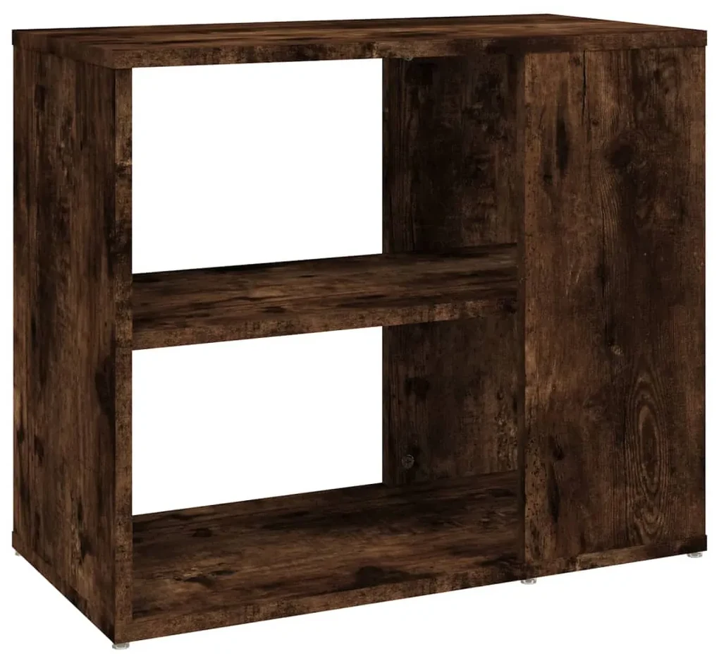 Mobiletto laterale rovere fumo 60x30x50 cm in legno multistrato