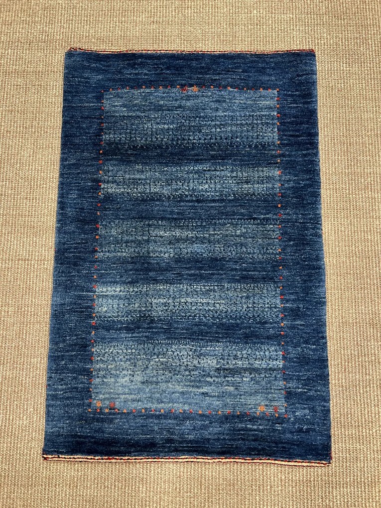 Loribaft Tappeto 60 x 90 Blu (Iran) Annodato A Mano
