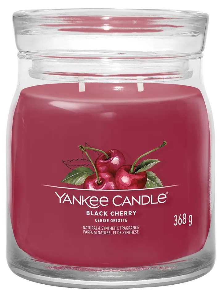 Black Cherry candela in giara media Yankee Candle