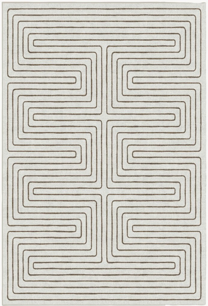 Tappeto a pelo corto lavabile Labyrinth by Jonathan Adler