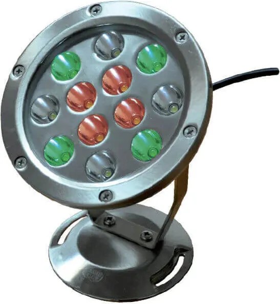 Faretto per Laghetti da Giardino a LED 18W Luce Multicolore...