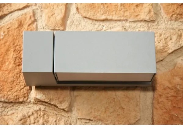 Philips - Applique da esterno BORDER 1xE27/23W/230V IP44 grigio