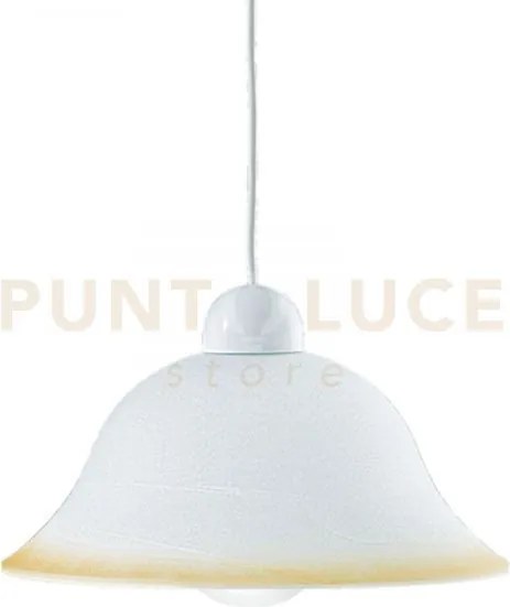 Lampadario a sospensione 700 in vetro campana  ambra 1 luce attacco...