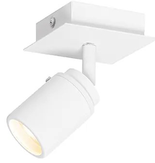 Faretto da bagno moderno quadrato bianco IP44 - Ducha