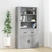 Credenza Grigio Cemento in Legno Multistrato 3185379