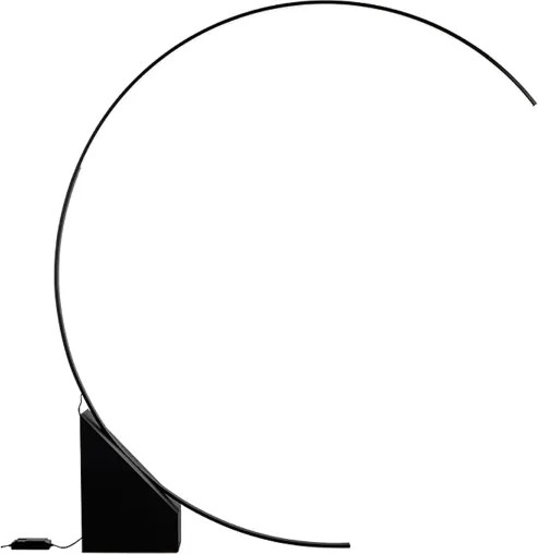 Lampada piantana LED in metallo verniciato Nero RUNE 176x204 cm