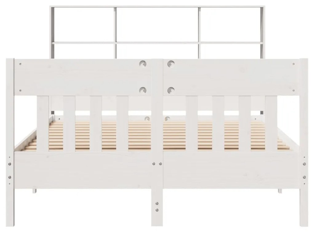 Giroletto senza materasso bianco 160x200 cm legno massello pino