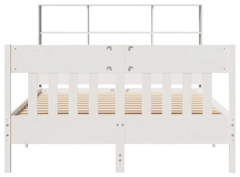 Giroletto senza materasso bianco 160x200 cm legno massello pino
