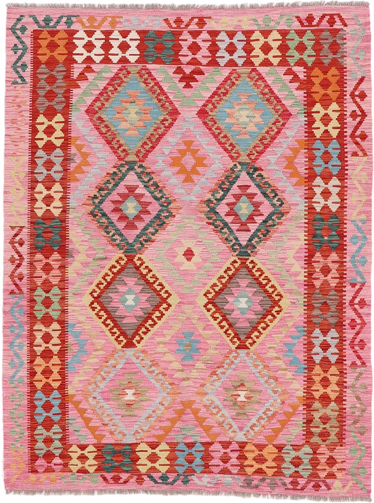 Kilim Tappeto 160 x 200 (Pakistan) Annodato A Mano