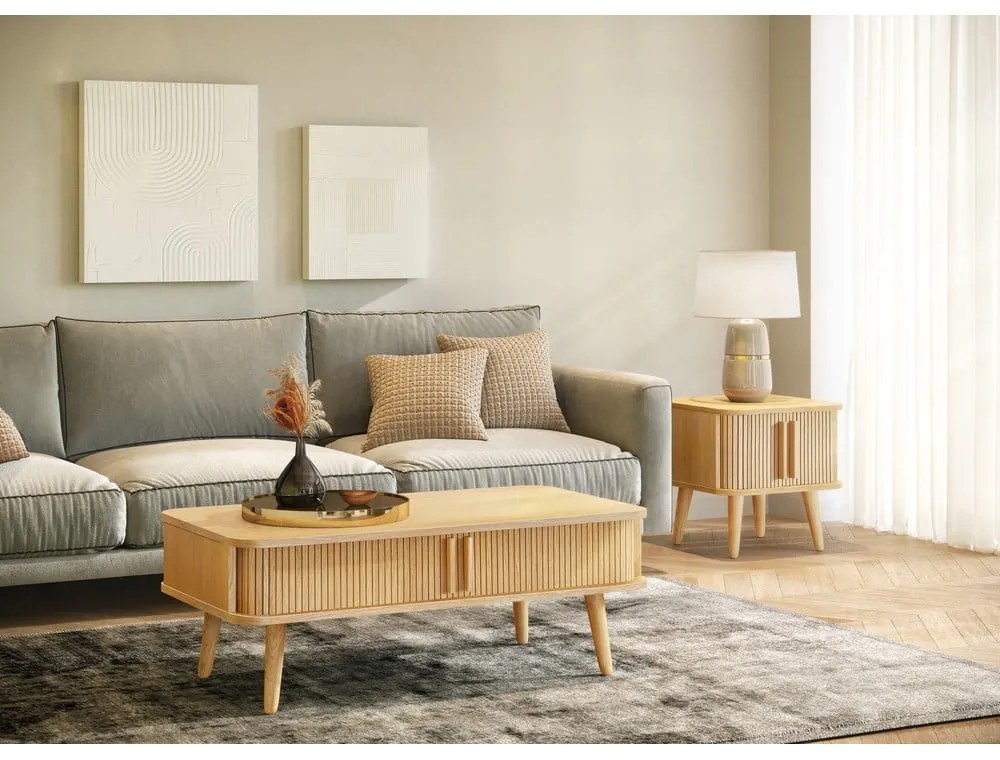 Tavolino in rovere 58x107,5 cm Rove - Woodman