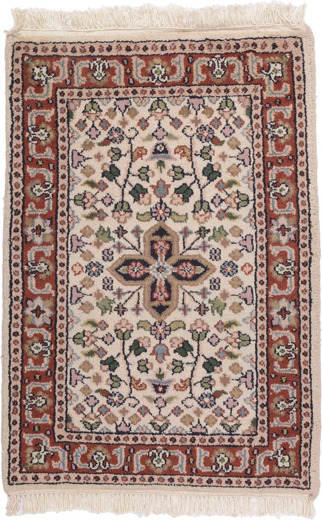 Persian Tappeto 90 x 60 (Indian) Annodato A Mano